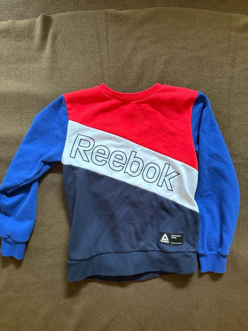 Reebok Colorblock Crewneck Sweatshirt Size 8 M/M/M